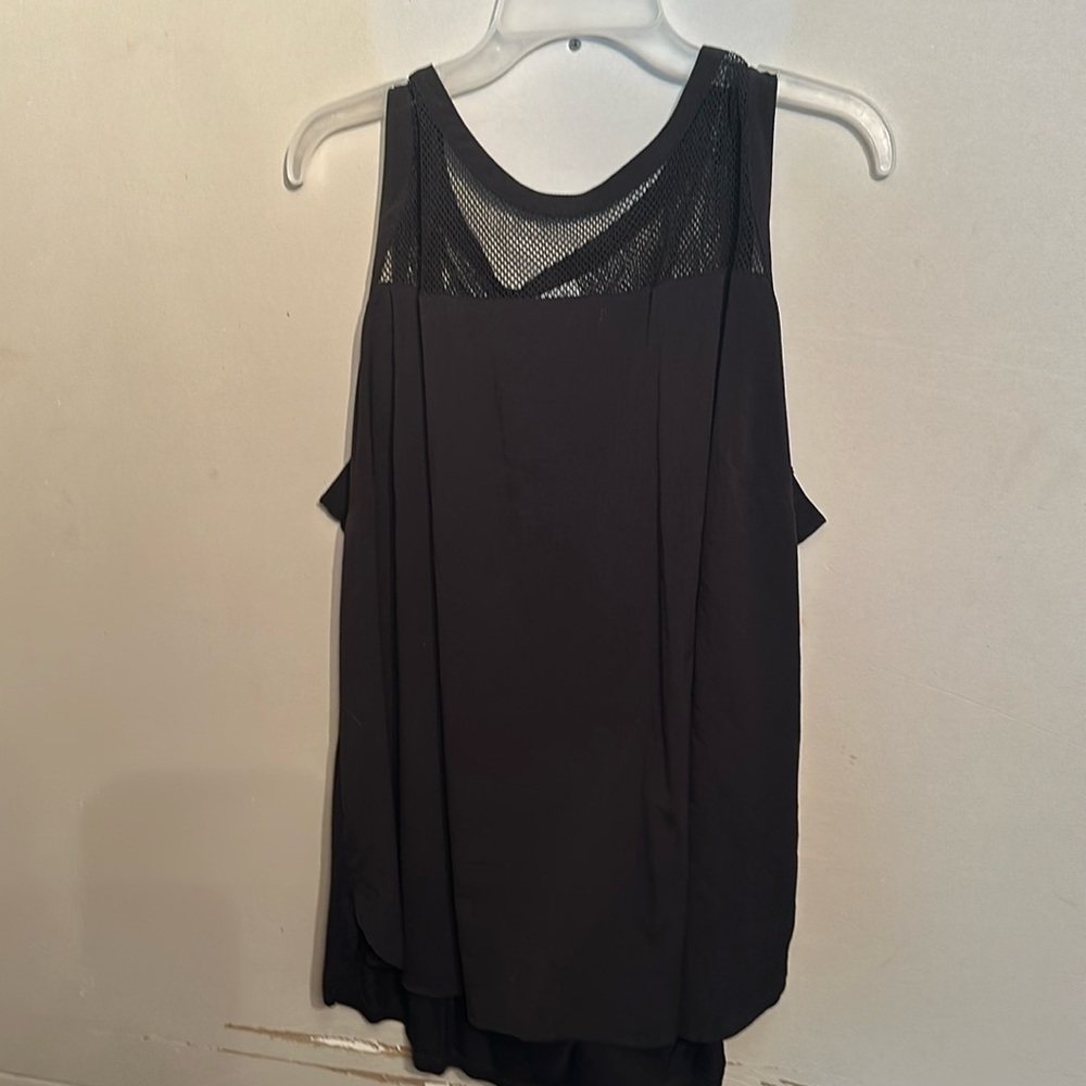 Black netted tank